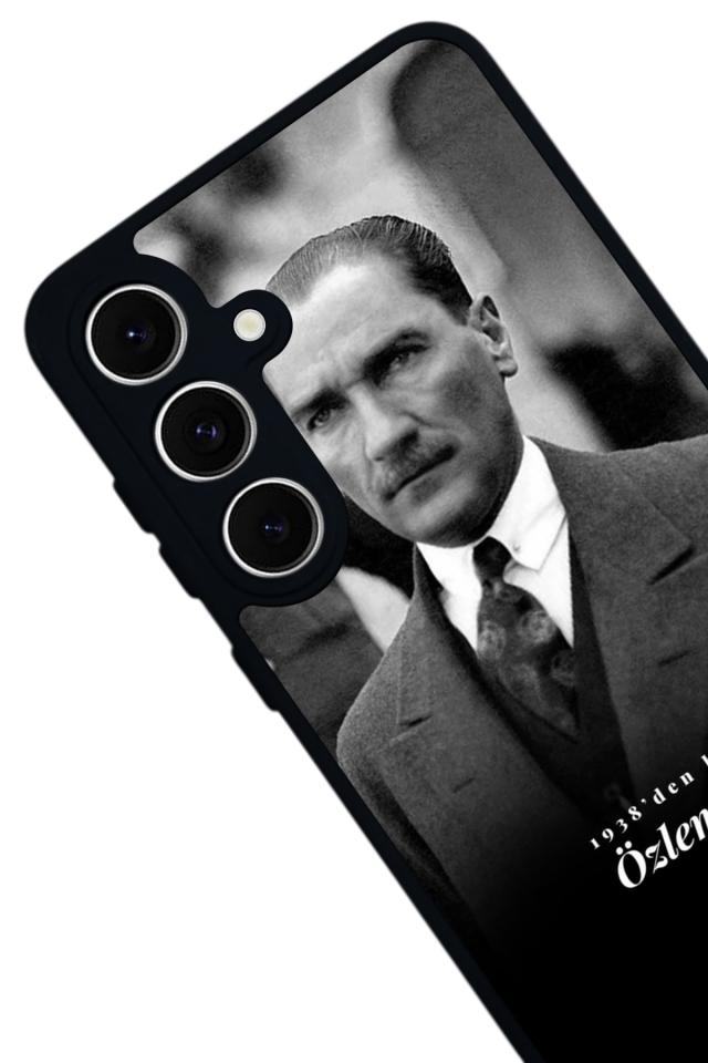 Samsung Galaxy S24 FE Uyumlu Mustafa Kemal Ataturk Tasarımlı Glossy Premium Kılıf