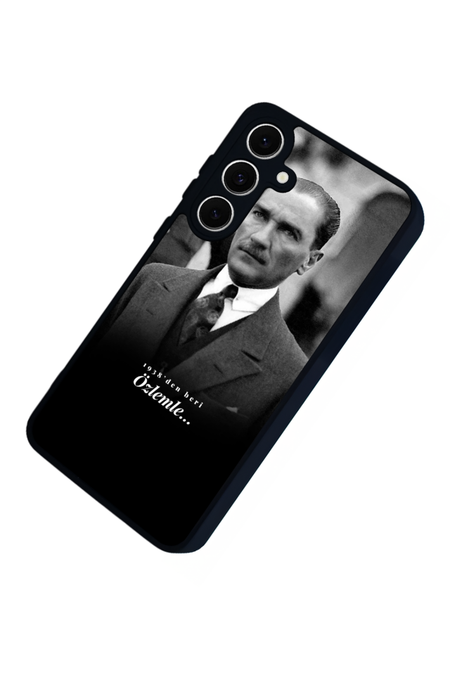 Samsung Galaxy S24 FE Uyumlu Mustafa Kemal Ataturk Tasarımlı Glossy Premium Kılıf