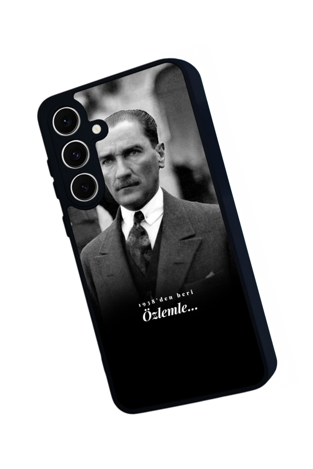 Samsung Galaxy S24 FE Uyumlu Mustafa Kemal Ataturk Tasarımlı Glossy Premium Kılıf