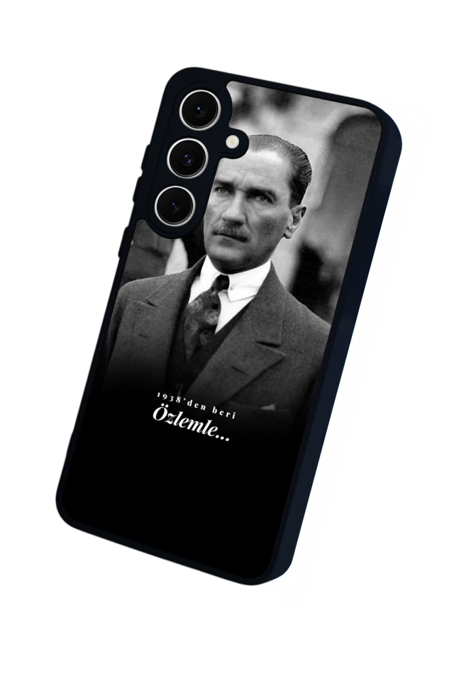 Samsung Galaxy S24 FE Uyumlu Mustafa Kemal Ataturk Tasarımlı Glossy Premium Kılıf