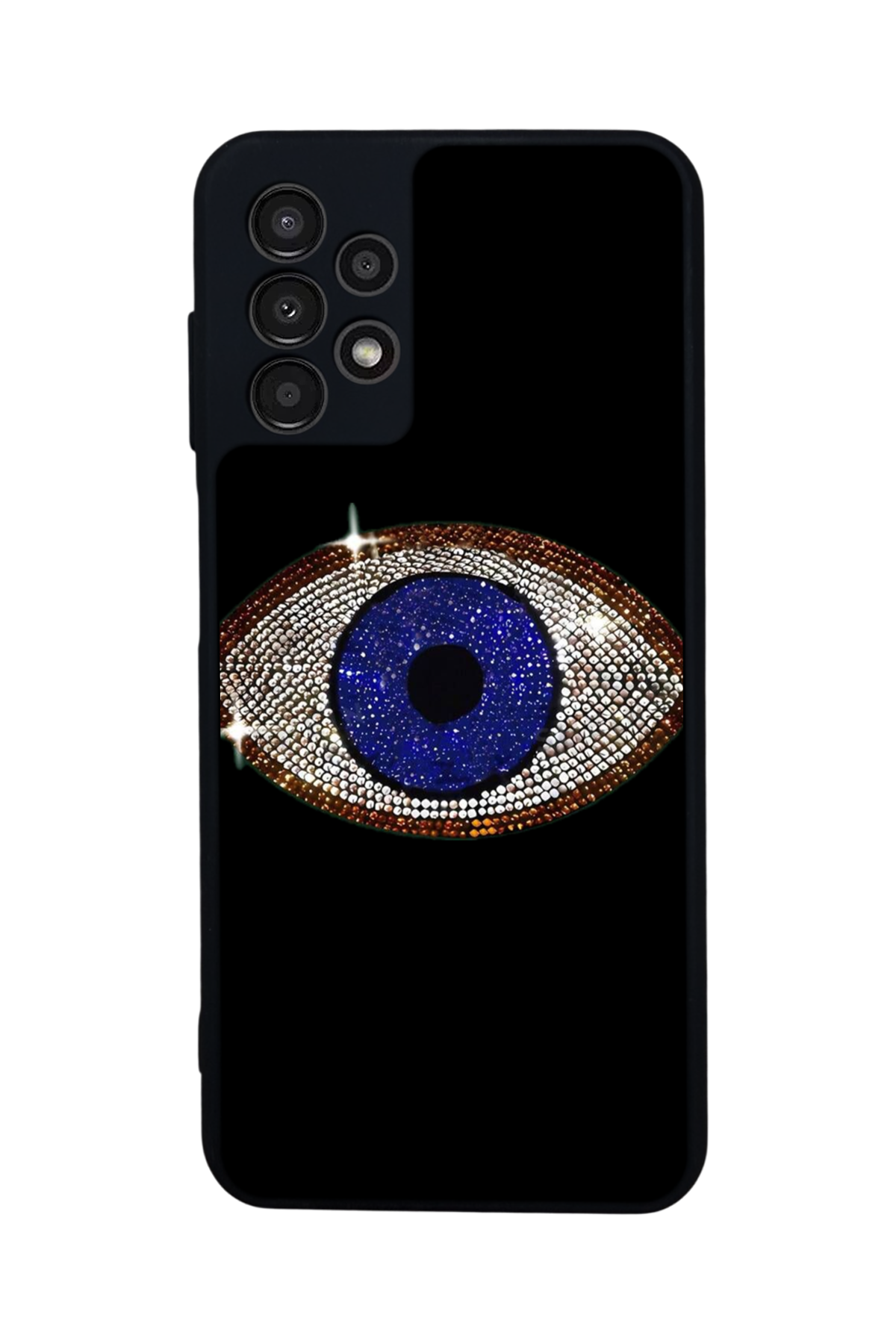 Samsung Galaxy A13 Uyumlu Nazar Tasarımlı Glossy Premium Kılıf