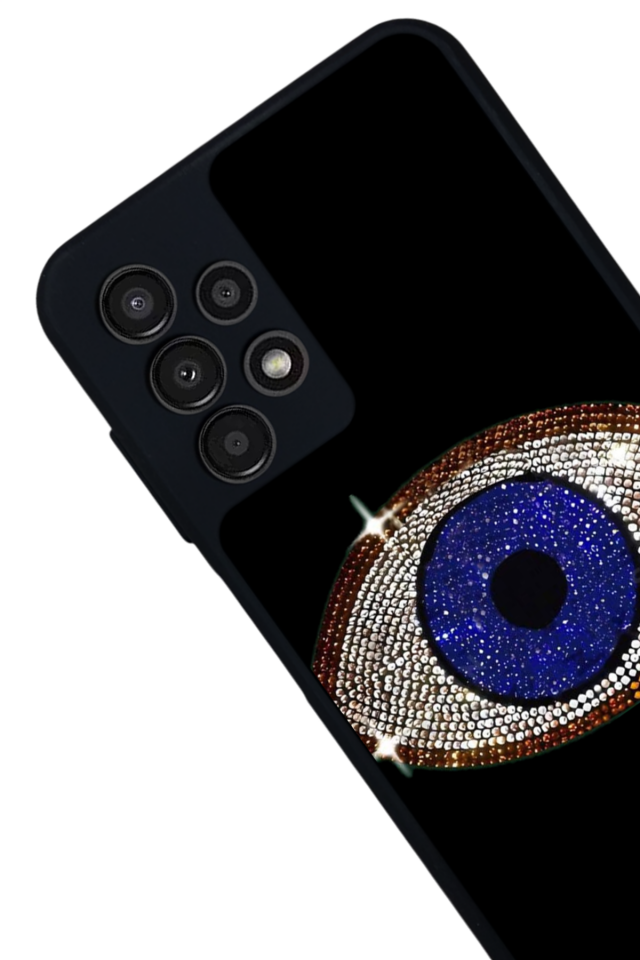 Samsung Galaxy A13 Uyumlu Nazar Tasarımlı Glossy Premium Kılıf