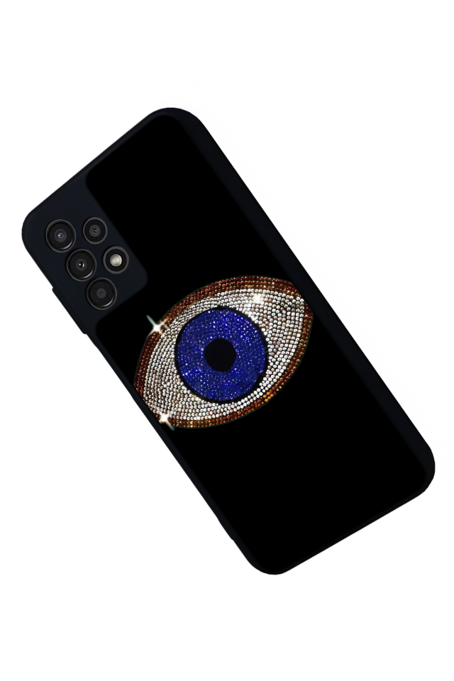 Samsung Galaxy A13 Uyumlu Nazar Tasarımlı Glossy Premium Kılıf