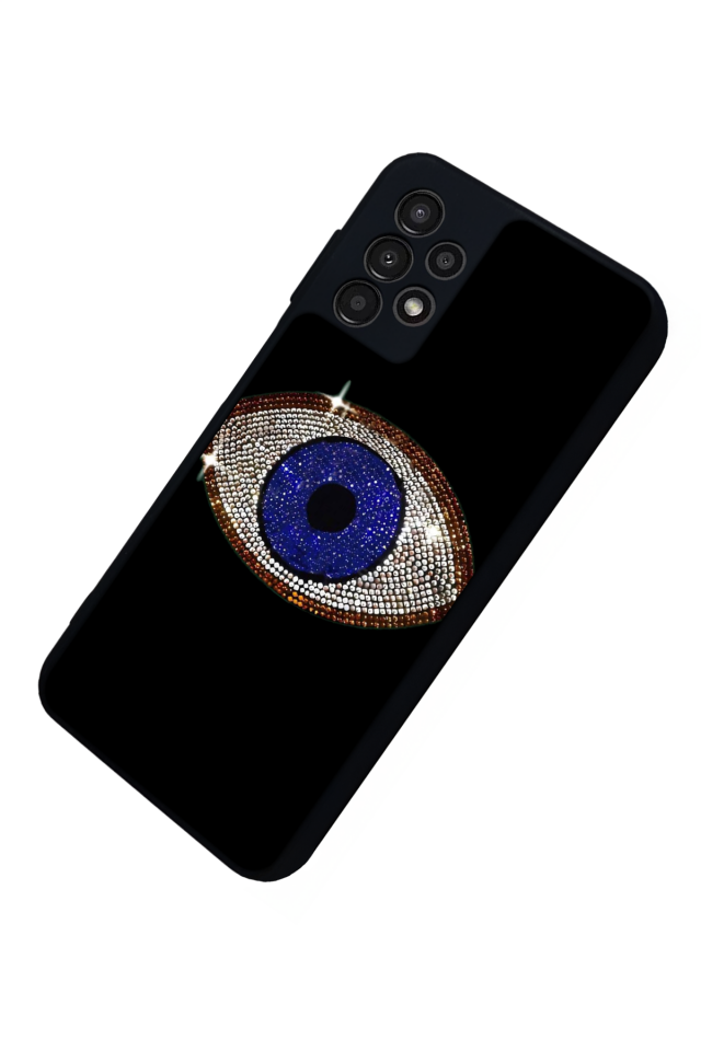 Samsung Galaxy A13 Uyumlu Nazar Tasarımlı Glossy Premium Kılıf