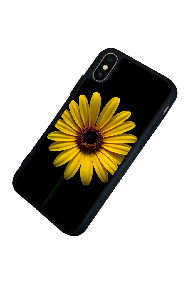 iPhone XS Max Uyumlu Papatya Tasarımlı Glossy Premium Kılıf