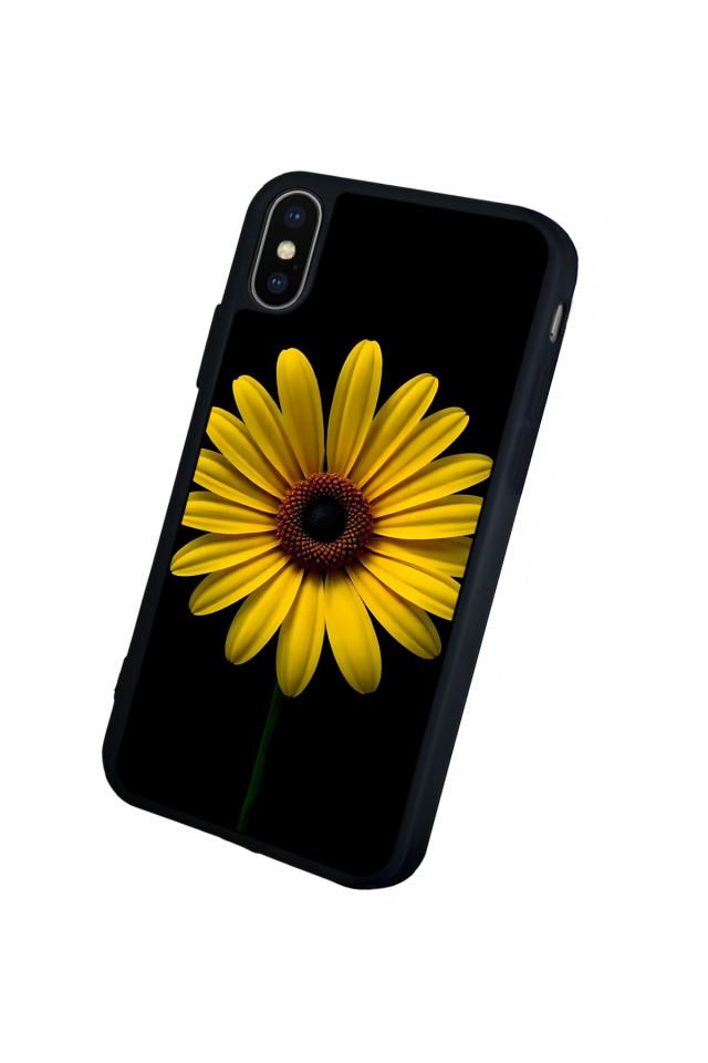 iPhone XS Max Uyumlu Papatya Tasarımlı Glossy Premium Kılıf