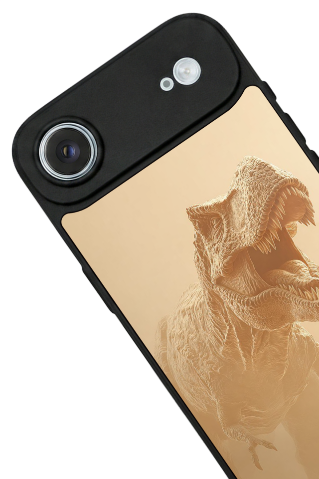 iPhone 17 Air Uyumlu Dinazor Tasarımlı Glossy Premium Kılıf