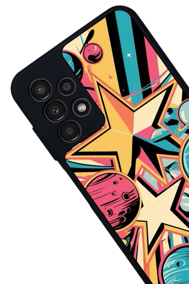 Samsung Galaxy A23 Uyumlu Uzay Tasarımlı Glossy Premium Kılıf