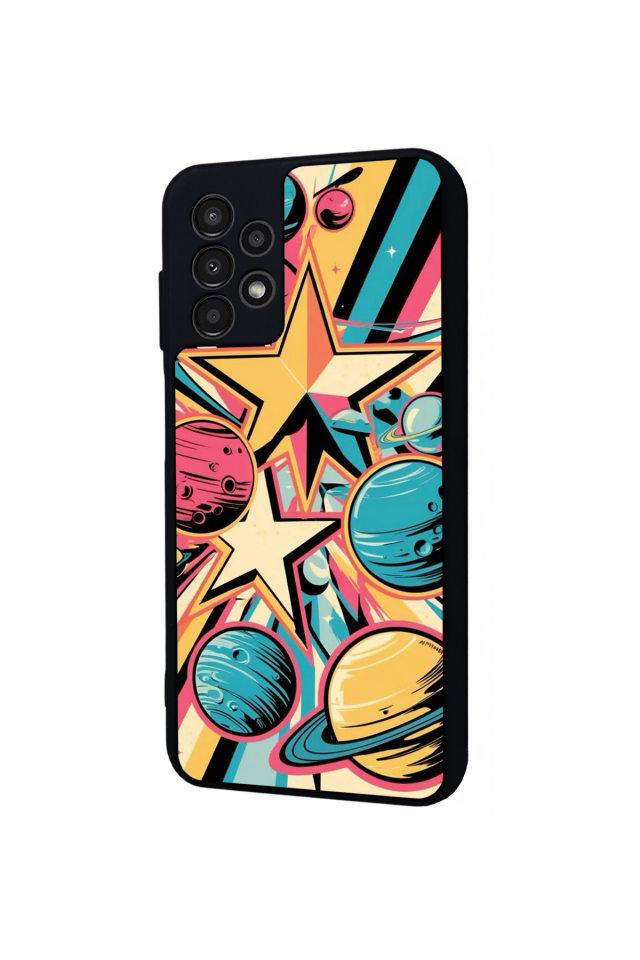 Samsung Galaxy A23 Uyumlu Uzay Tasarımlı Glossy Premium Kılıf
