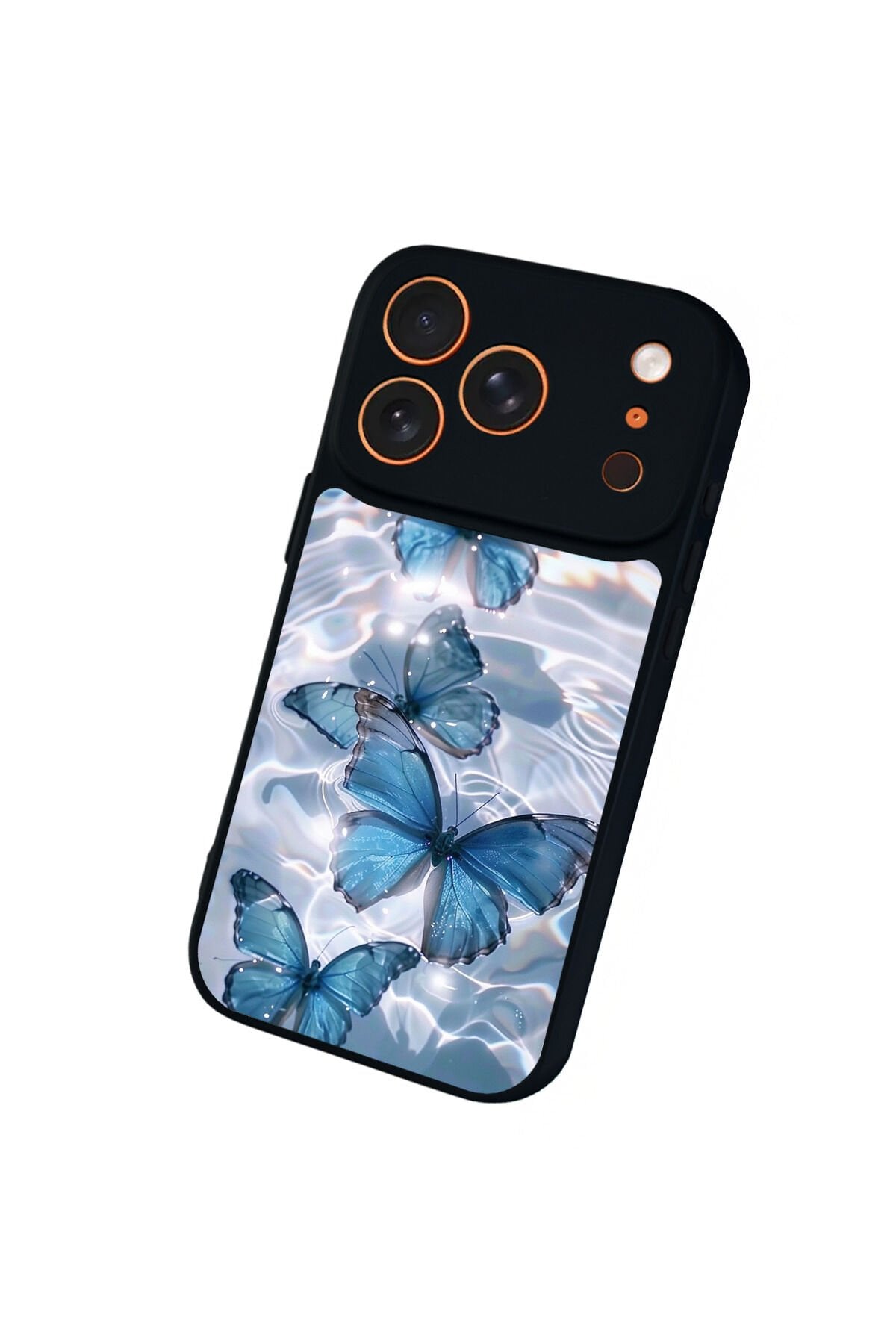 iPhone 17 Pro Max Uyumlu Kelebek Tasarımlı Glossy Premium Kılıf
