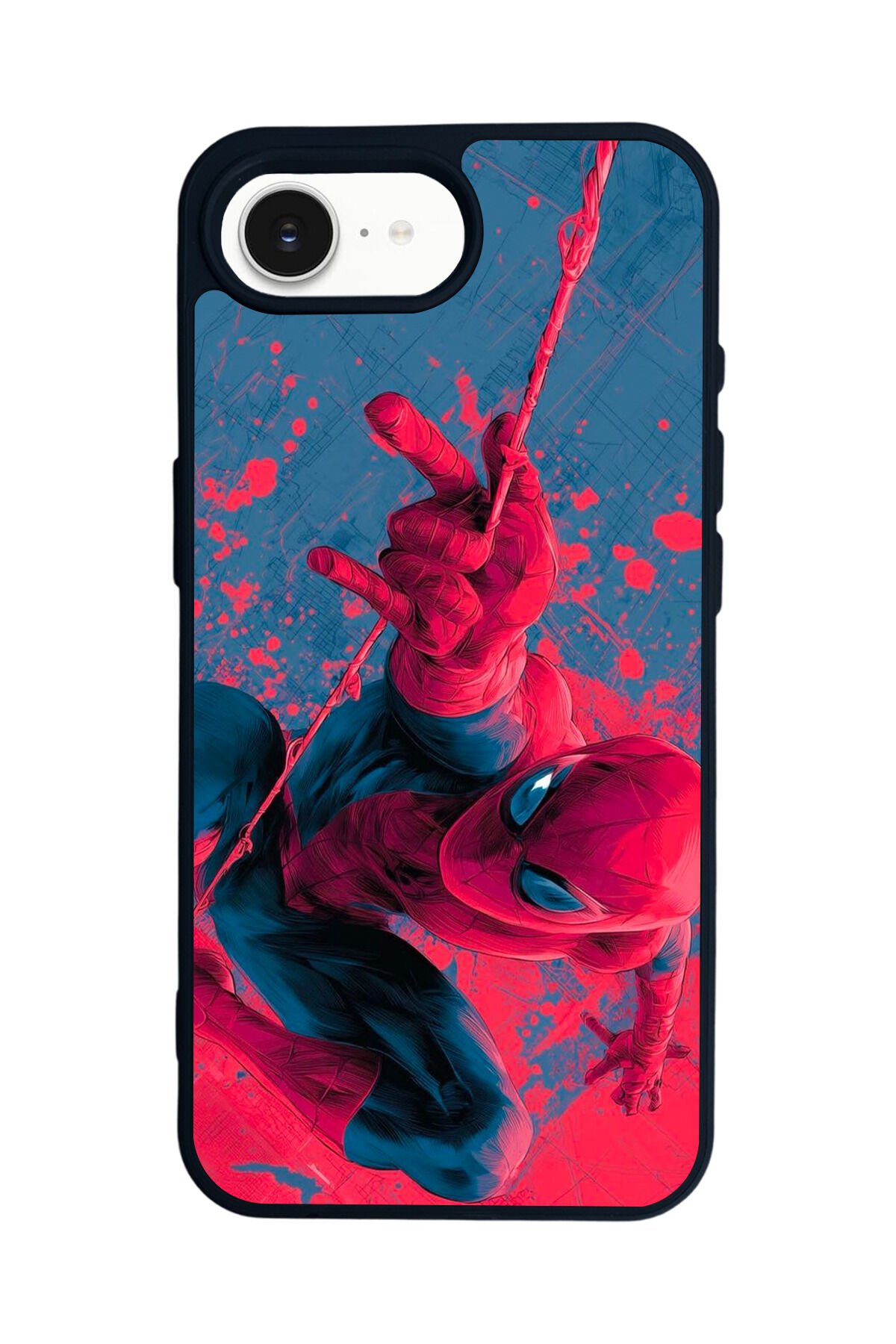 iPhone 16E Uyumlu Spider Man ( Örümcek Adam ) Tasarımlı Glossy Premium Kılıf