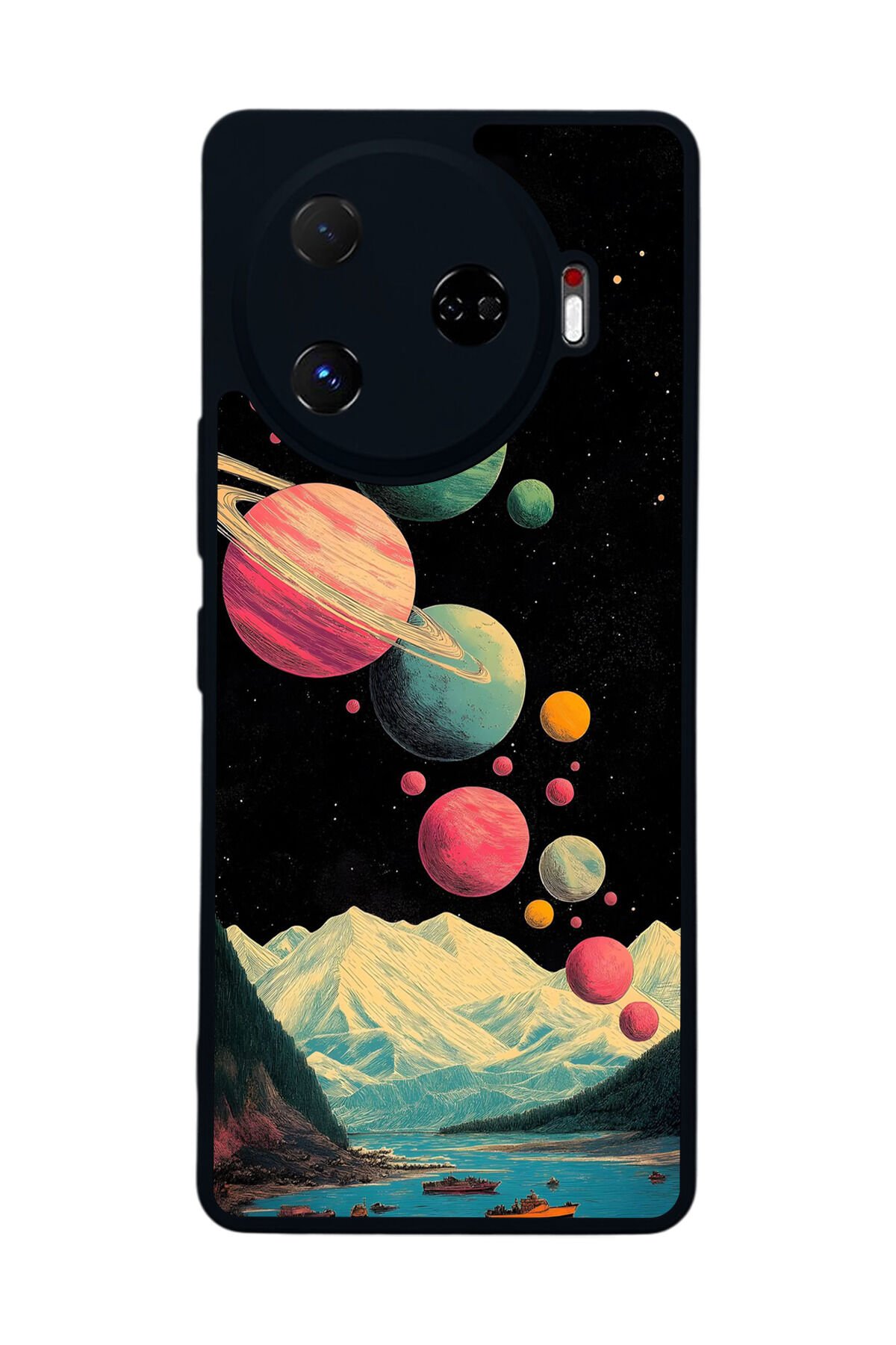 Tecno Camon 30 Pro Uyumlu Uzay Tasarımlı Glossy Premium Kılıf
