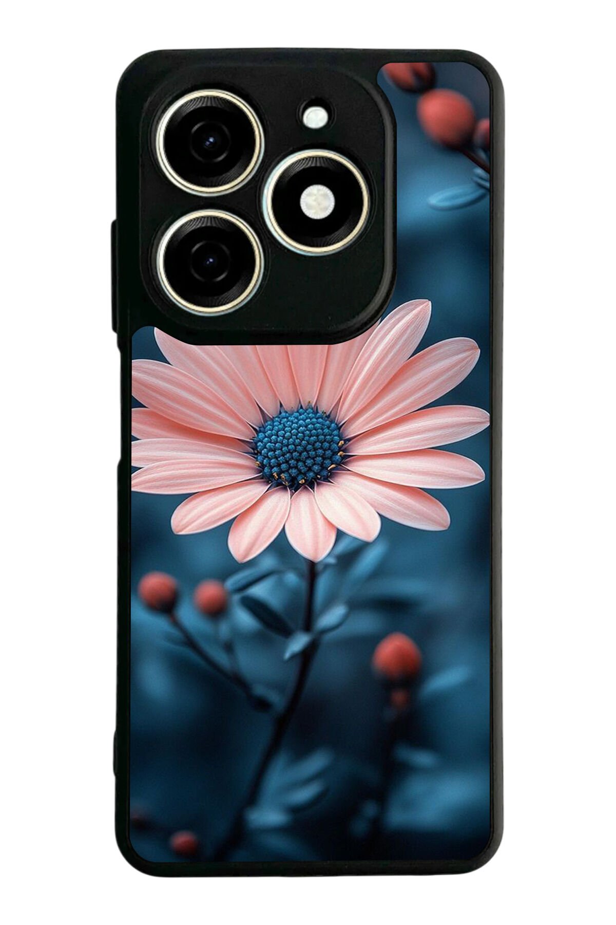 Infınıx Smart 8 Pro Uyumlu Cicek Tasarımlı Glossy Premium Kılıf