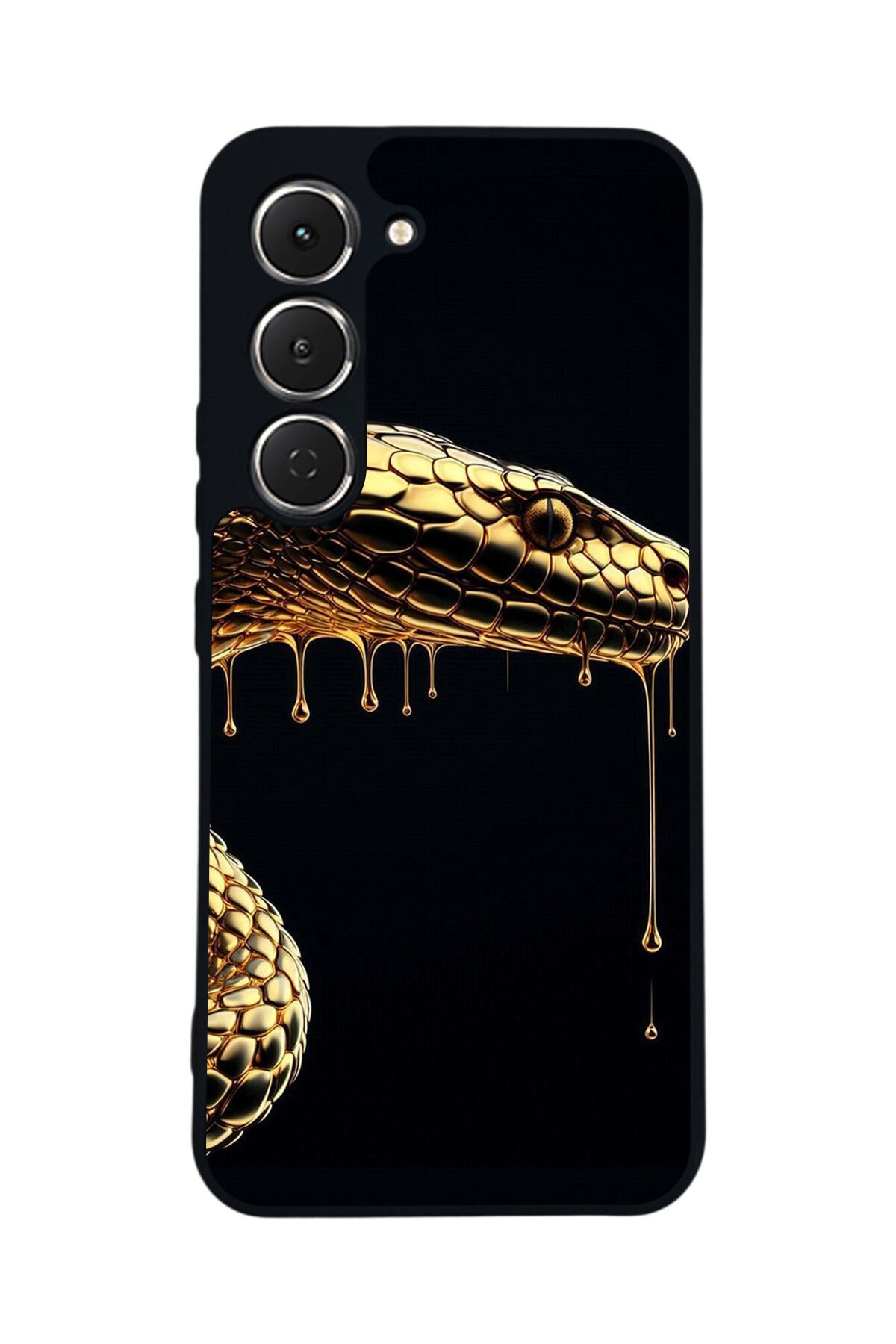 Tecno Spark 40 Pro Uyumlu Yılan Tasarımlı Glossy Premium Kılıf