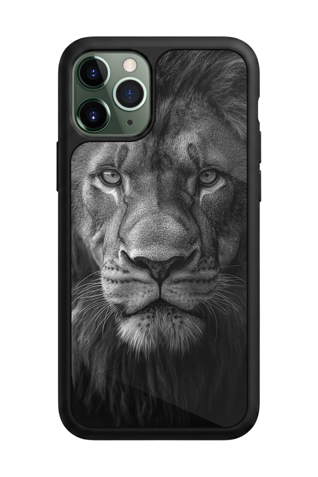 iPhone 11 Pro Max Uyumlu Aslan Tasarımlı Glossy Premium Kılıf