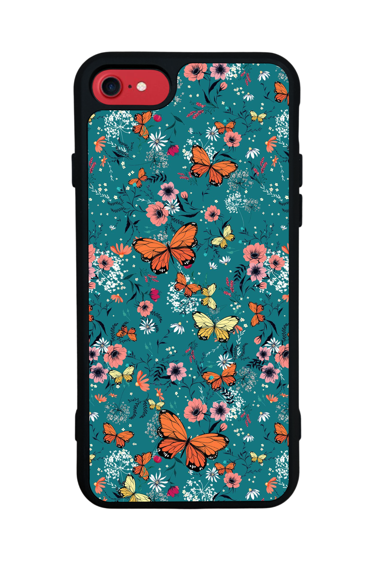 iPhone 7 Uyumlu Floral Tasarımlı Glossy Premium Kılıf