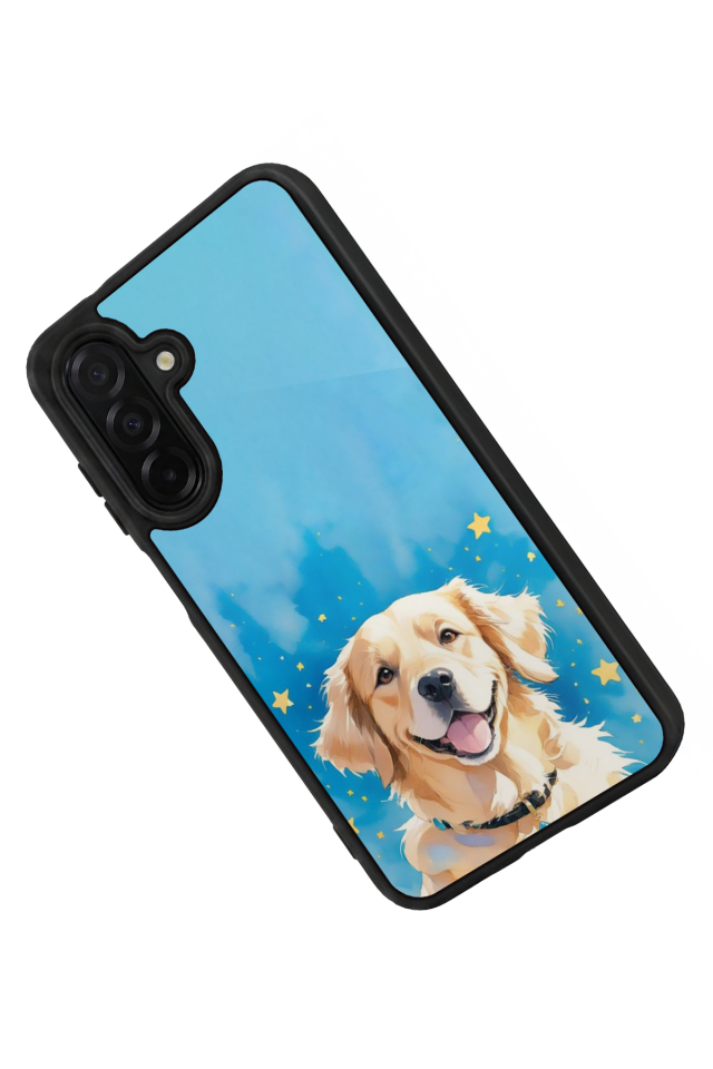 Samsung Galaxy A26 Uyumlu Golden Kopek Tasarımlı Glossy Premium Kılıf