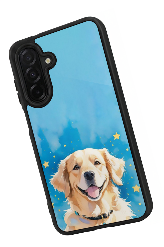 Samsung Galaxy A26 Uyumlu Golden Kopek Tasarımlı Glossy Premium Kılıf