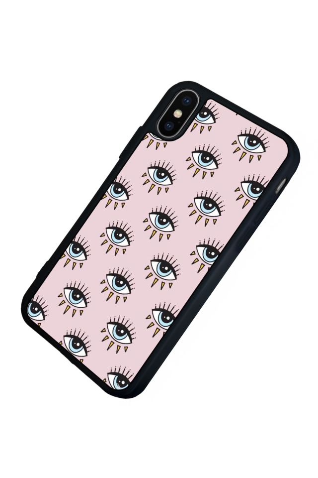 iPhone X/ XS Uyumlu Göz Tasarımlı Glossy Premium Kılıf