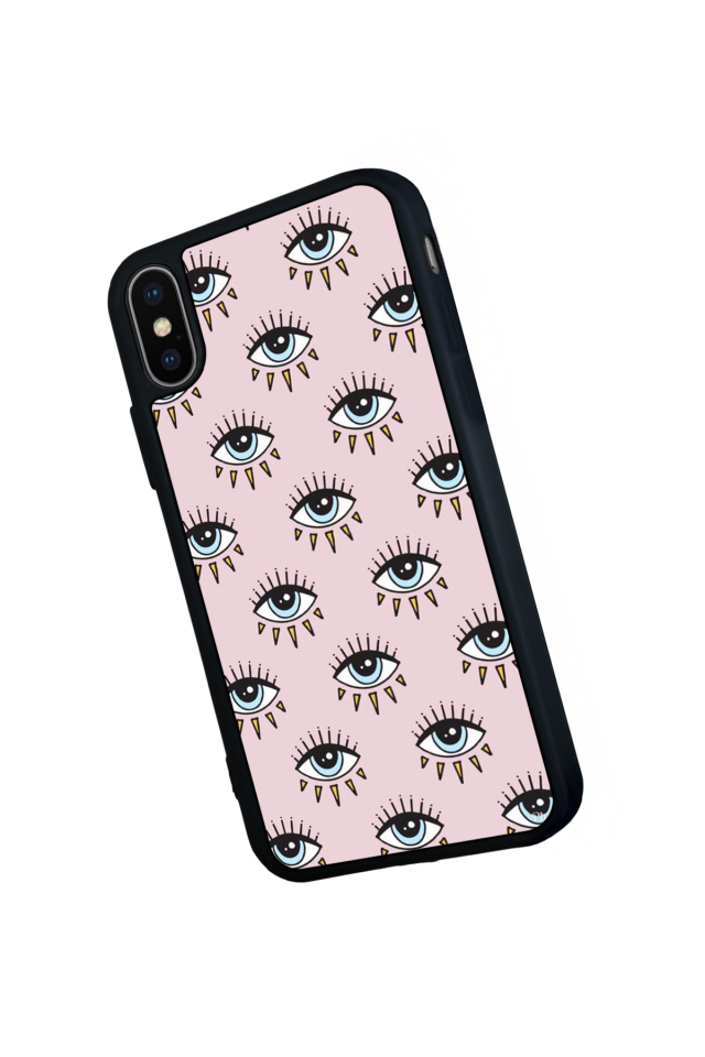 iPhone X/ XS Uyumlu Göz Tasarımlı Glossy Premium Kılıf