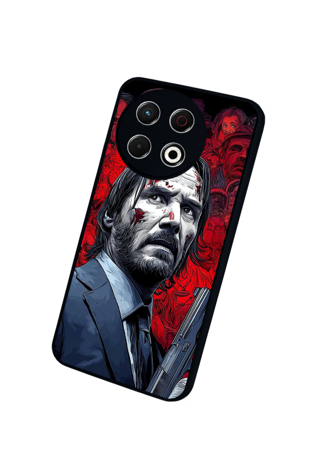 Tecno Spark 30 Pro Uyumlu JohnWick Tasarımlı Glossy Premium Kılıf