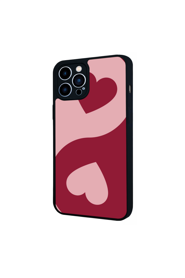 iPhone 13 Pro Max Uyumlu Kalp Love Tasarımlı Glossy Premium Kılıf
