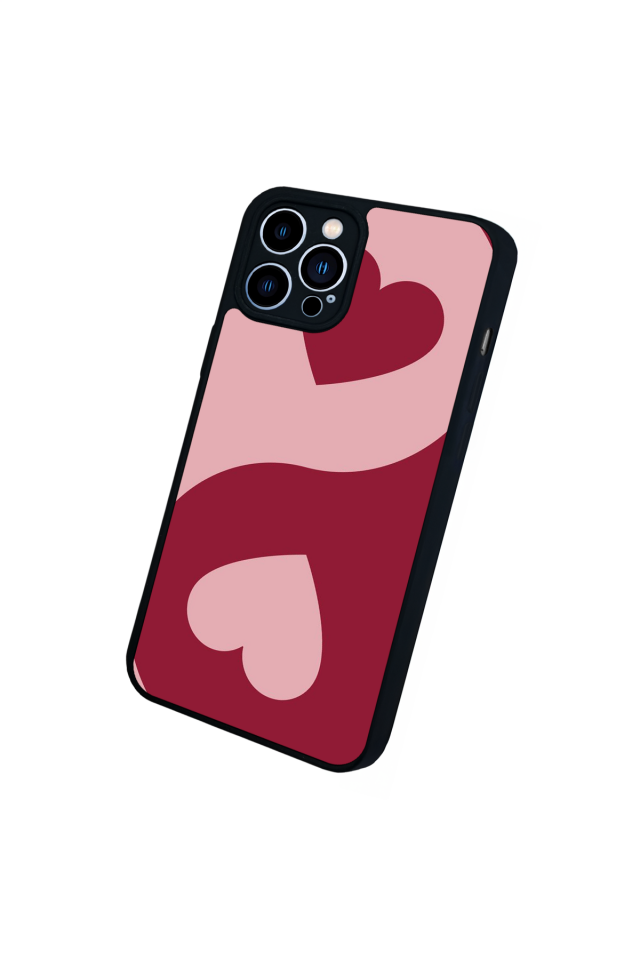 iPhone 13 Pro Max Uyumlu Kalp Love Tasarımlı Glossy Premium Kılıf