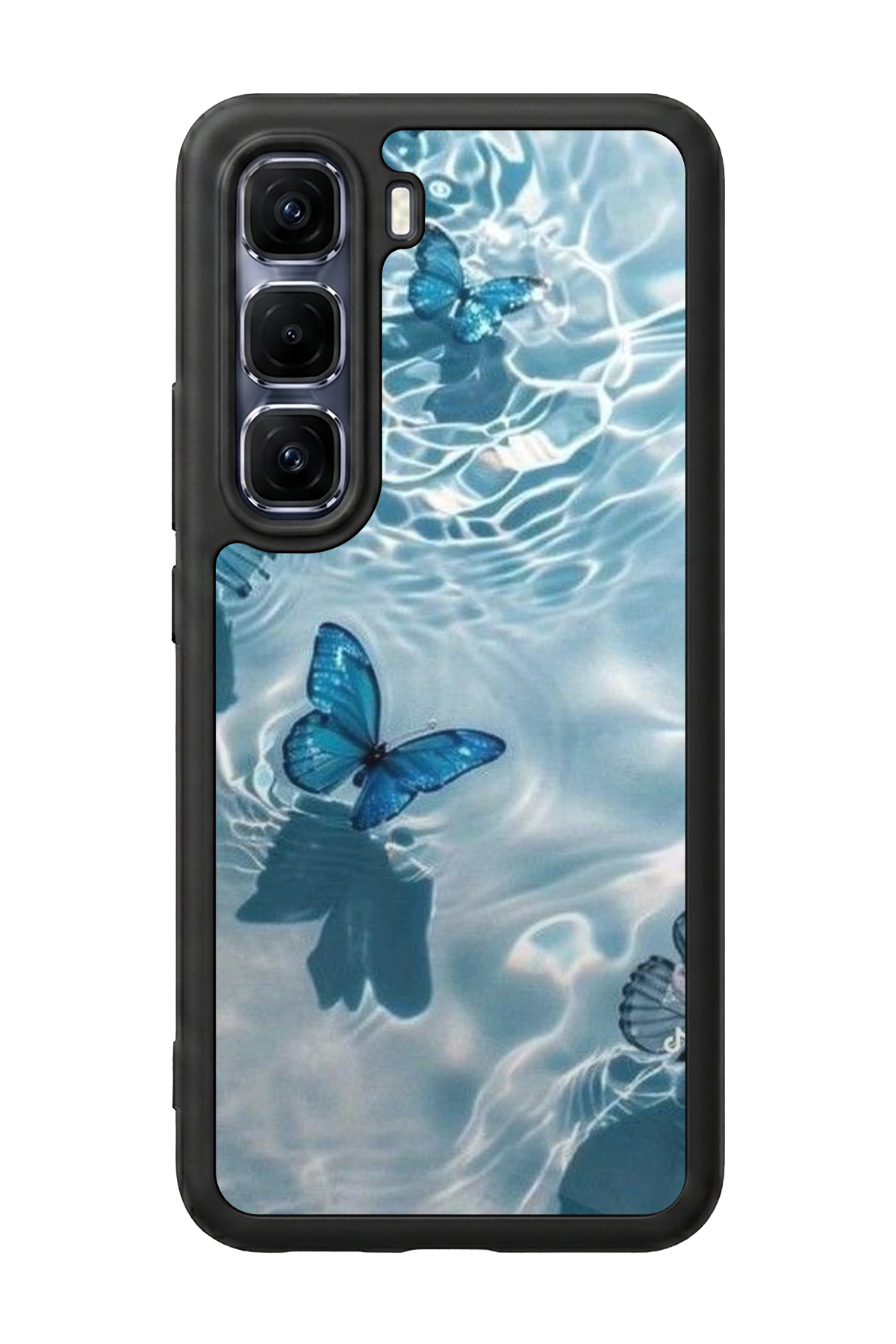 Infinix Hot 60 Pro Plus Uyumlu Kelebek Tasarımlı Glossy Premium Kılıf