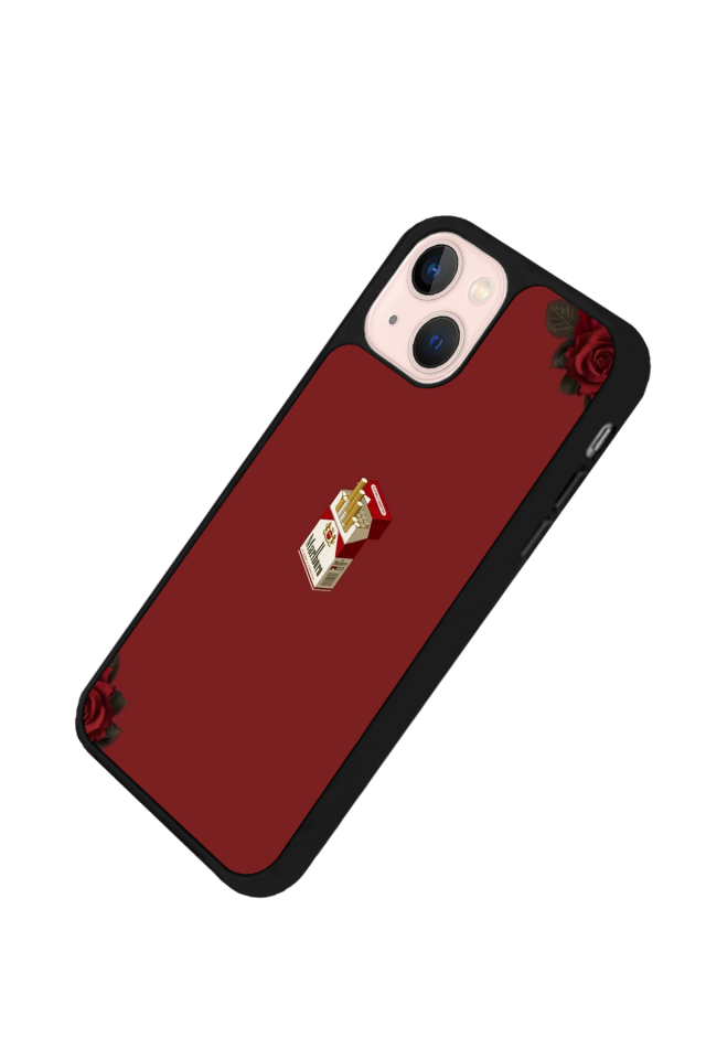iPhone 14 Plus Uyumlu Kirmizi Tasarımlı Glossy Premium Kılıf