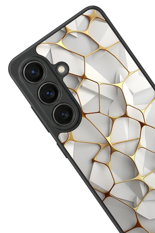 Samsung Galaxy S26 Uyumlu Mermer Marble Tasarımlı Glossy Premium Kılıf