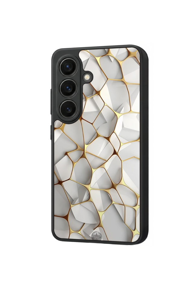 Samsung Galaxy S26 Uyumlu Mermer Marble Tasarımlı Glossy Premium Kılıf