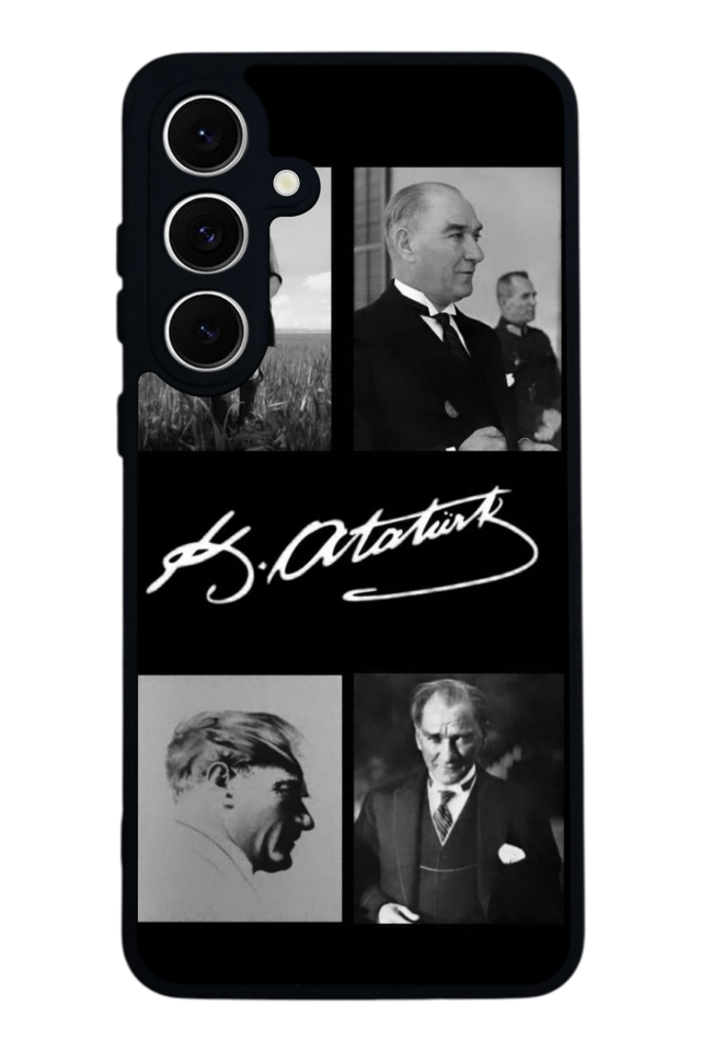 Samsung Galaxy S24 FE Uyumlu Mustafa Kemal Ataturk Tasarımlı Glossy Premium Kılıf