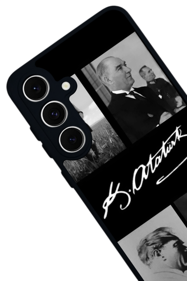 Samsung Galaxy S24 FE Uyumlu Mustafa Kemal Ataturk Tasarımlı Glossy Premium Kılıf