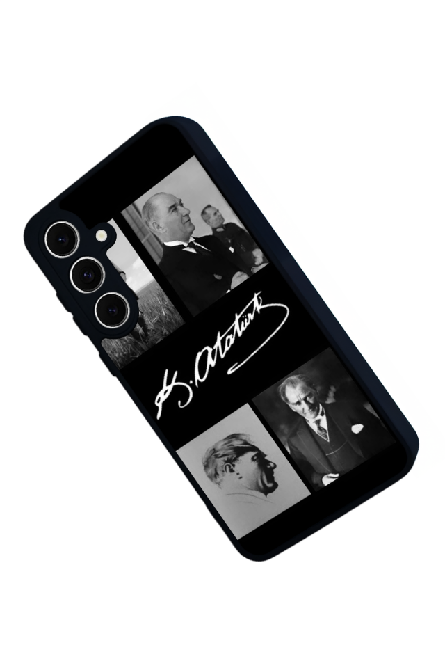 Samsung Galaxy S24 FE Uyumlu Mustafa Kemal Ataturk Tasarımlı Glossy Premium Kılıf