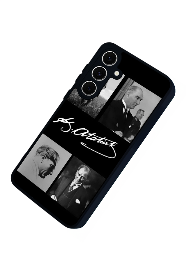 Samsung Galaxy S24 FE Uyumlu Mustafa Kemal Ataturk Tasarımlı Glossy Premium Kılıf