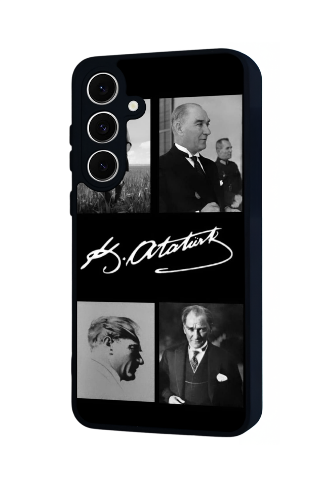 Samsung Galaxy S24 FE Uyumlu Mustafa Kemal Ataturk Tasarımlı Glossy Premium Kılıf