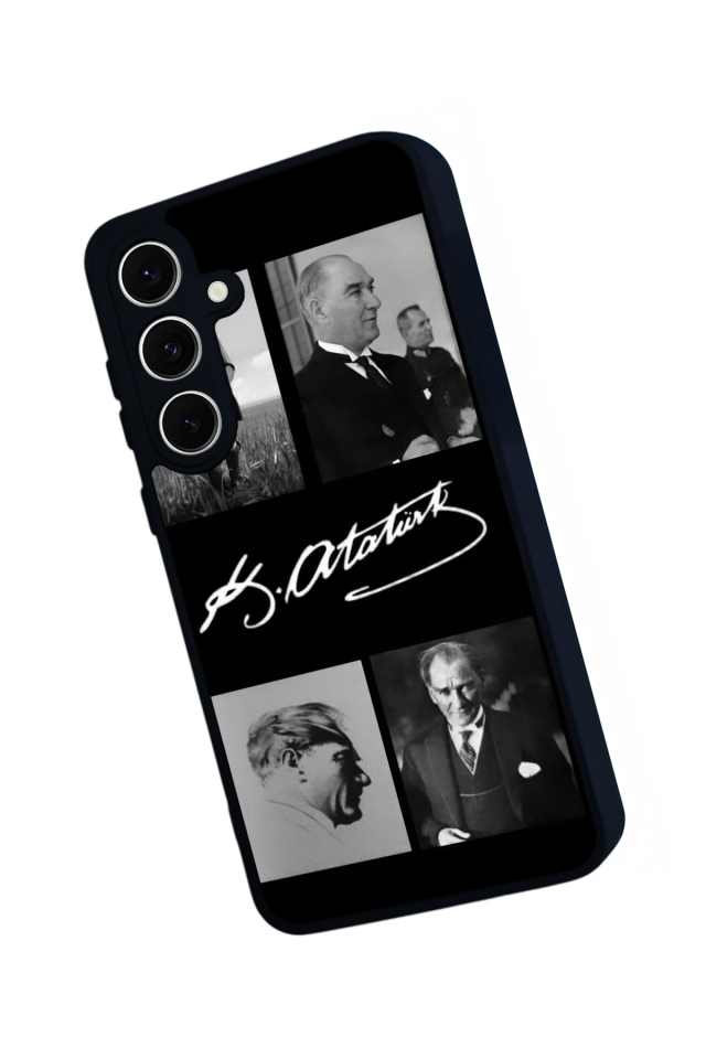 Samsung Galaxy S24 FE Uyumlu Mustafa Kemal Ataturk Tasarımlı Glossy Premium Kılıf