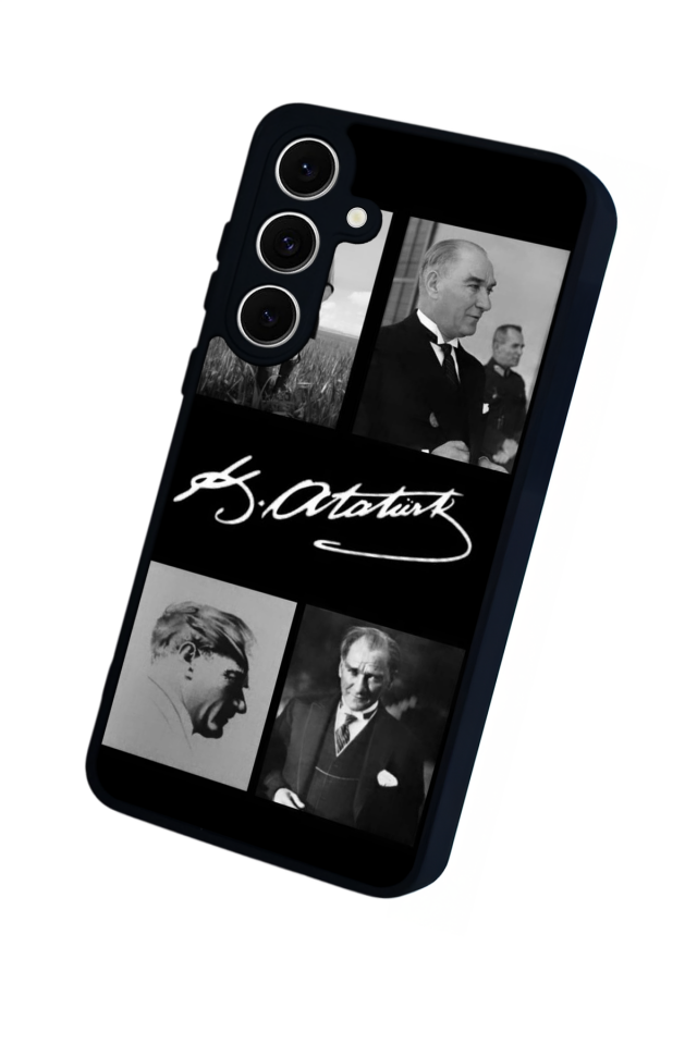 Samsung Galaxy S24 FE Uyumlu Mustafa Kemal Ataturk Tasarımlı Glossy Premium Kılıf