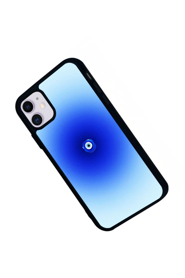 iPhone 11 Uyumlu Nazar Tasarımlı Glossy Premium Kılıf