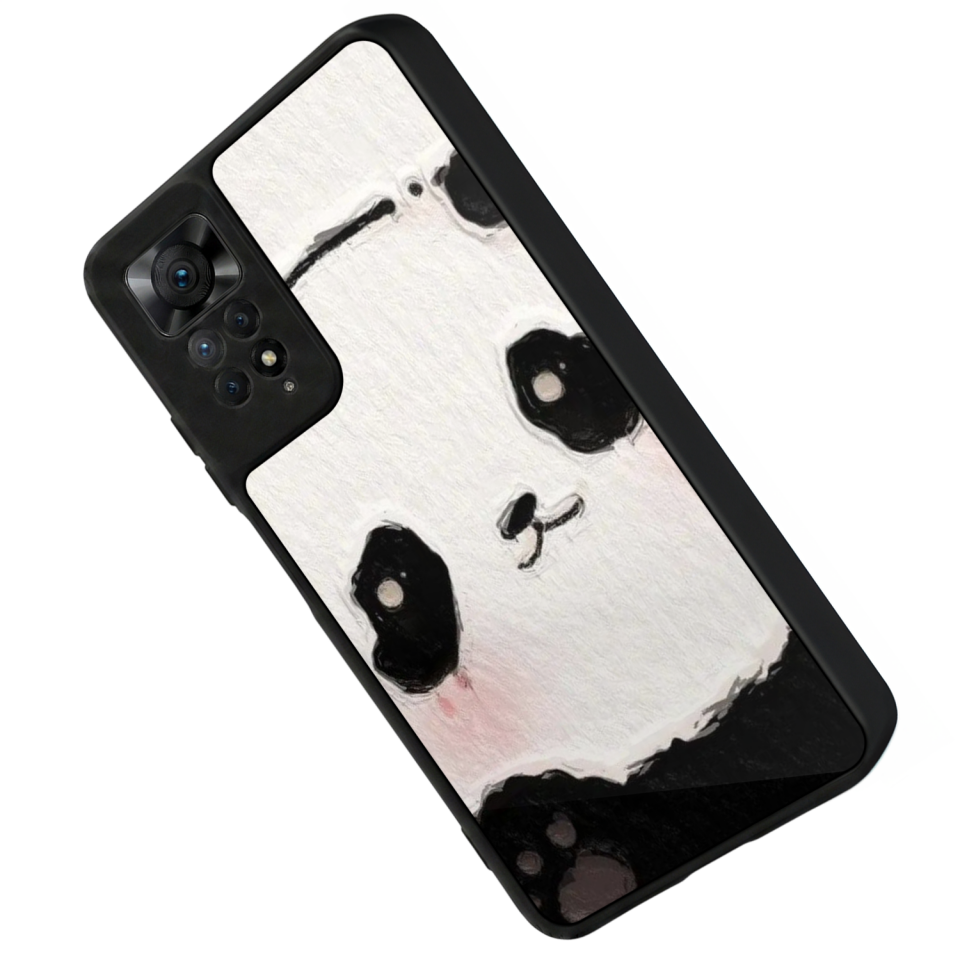 Xiaomi Redmi Note 11 Pro Uyumlu Panda Tasarımlı Glossy Premium Kılıf