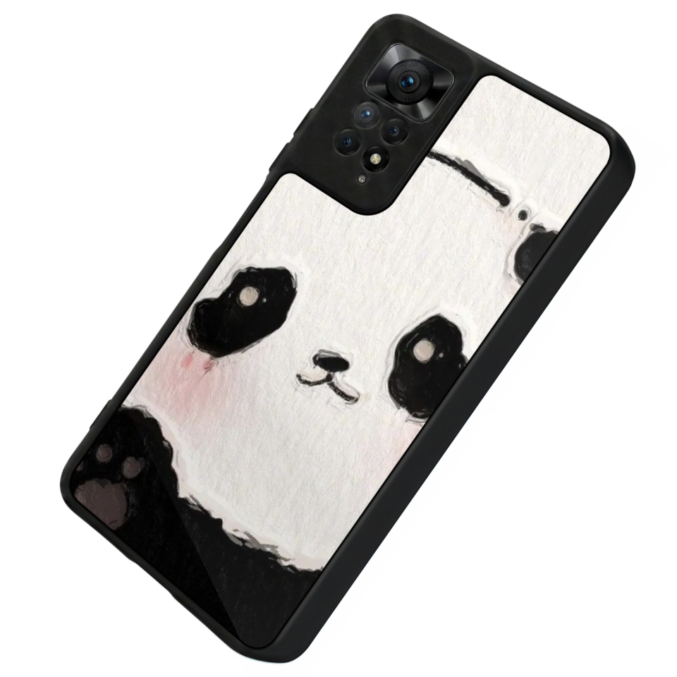 Xiaomi Redmi Note 11 Pro Uyumlu Panda Tasarımlı Glossy Premium Kılıf
