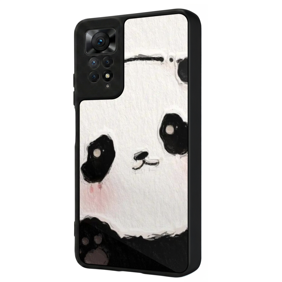 Xiaomi Redmi Note 11 Pro Uyumlu Panda Tasarımlı Glossy Premium Kılıf