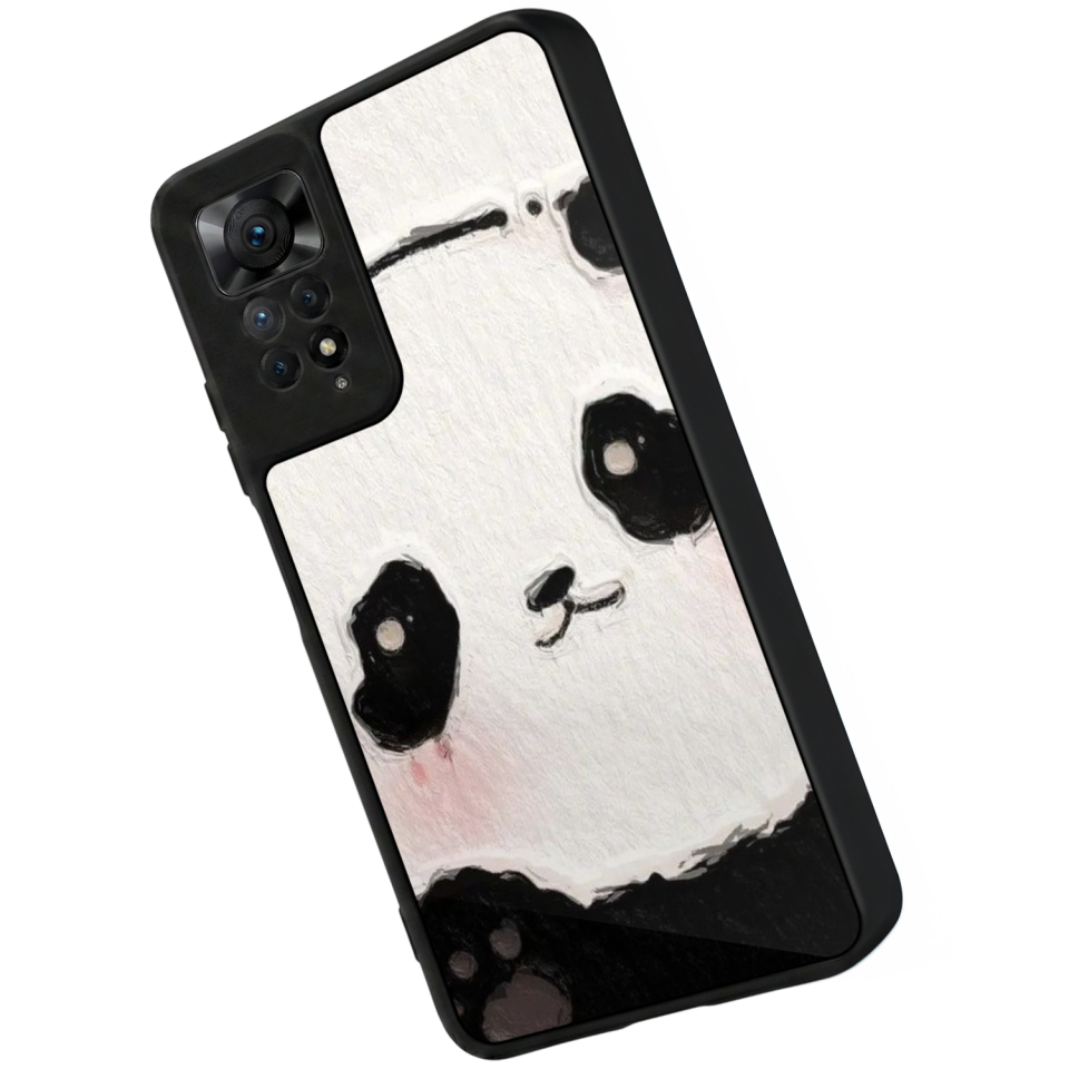 Xiaomi Redmi Note 11 Pro Uyumlu Panda Tasarımlı Glossy Premium Kılıf
