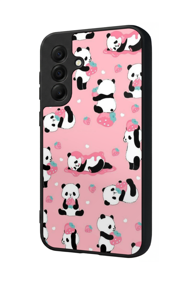 Samsung Galaxy A17 Uyumlu Panda Tasarımlı Glossy Premium Kılıf