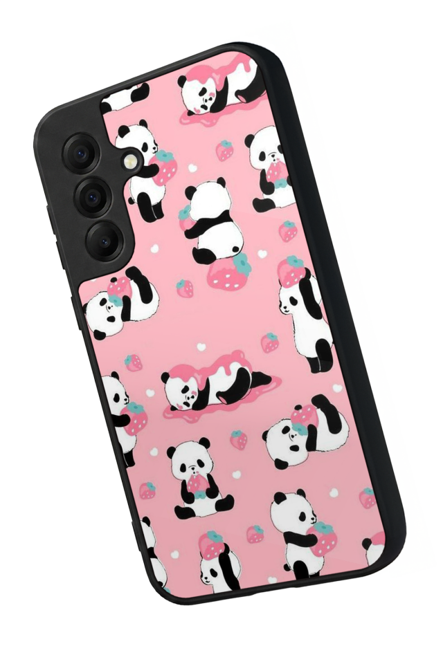 Samsung Galaxy A17 Uyumlu Panda Tasarımlı Glossy Premium Kılıf