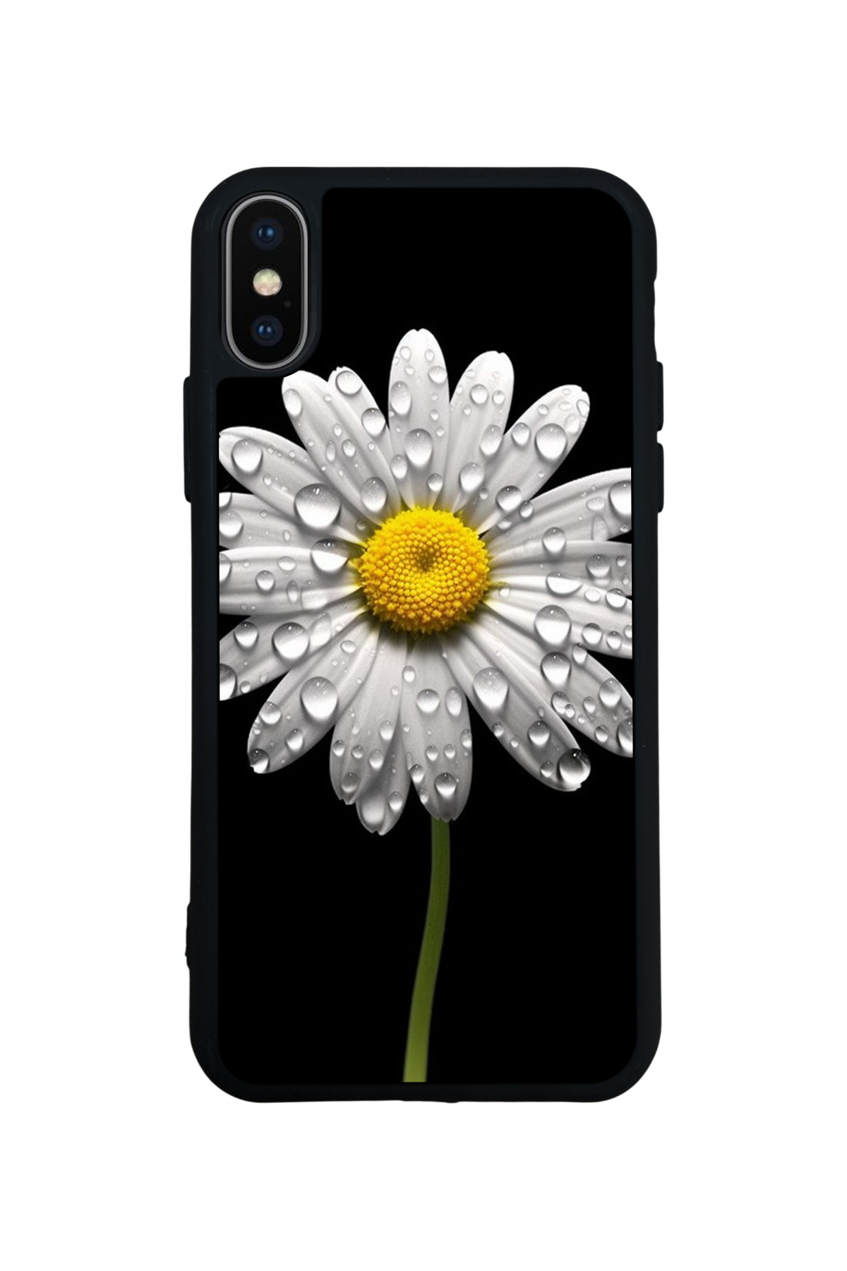iPhone XS Max Uyumlu Papatya Tasarımlı Glossy Premium Kılıf
