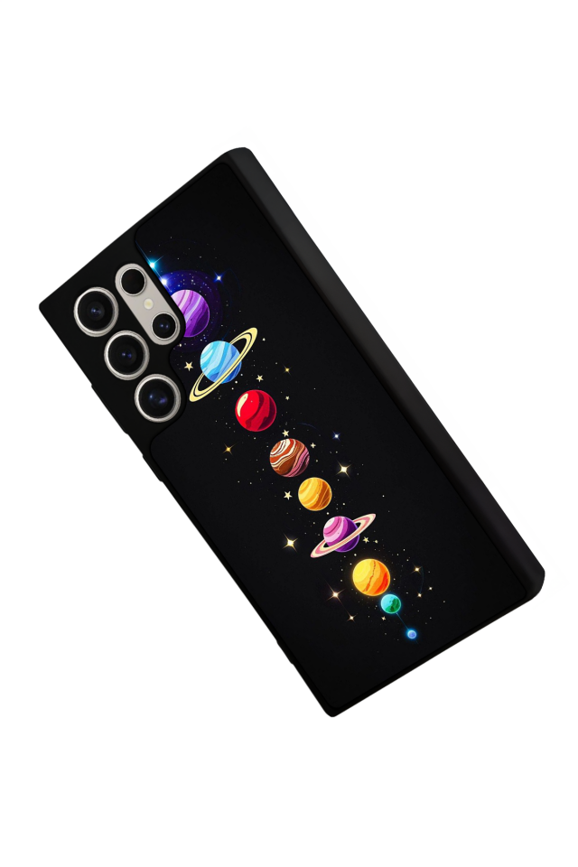 Samsung Galaxy S22 Ultra Uyumlu Uzay Tasarımlı Glossy Premium Kılıf