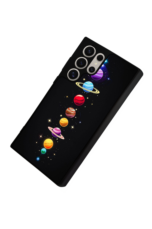Samsung Galaxy S22 Ultra Uyumlu Uzay Tasarımlı Glossy Premium Kılıf