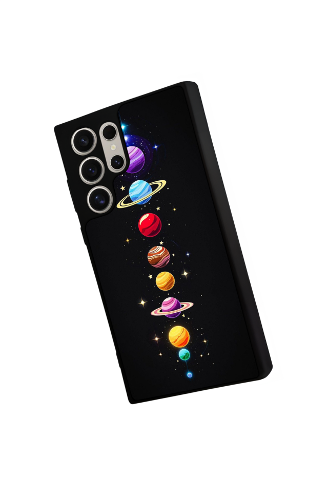 Samsung Galaxy S22 Ultra Uyumlu Uzay Tasarımlı Glossy Premium Kılıf