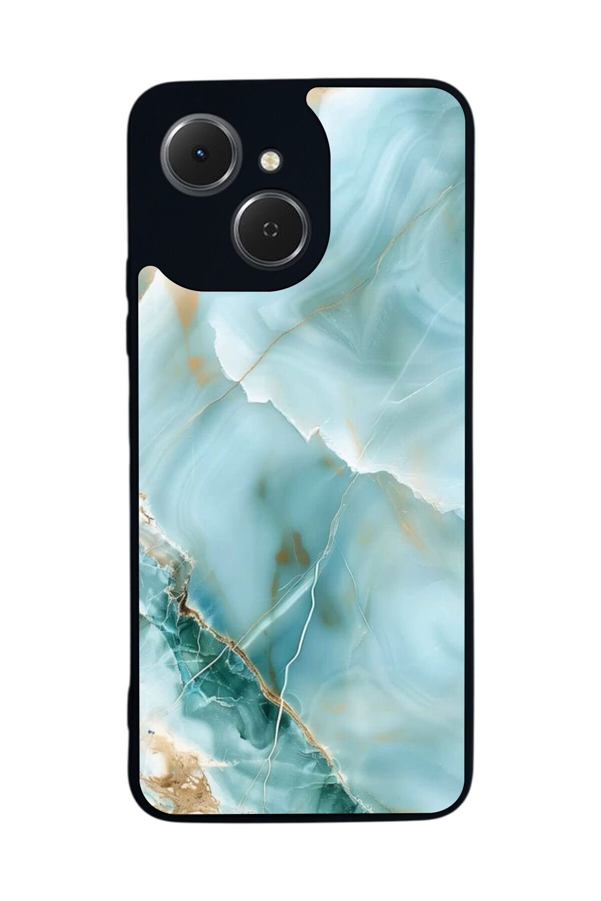 Tecno Spark 40C Uyumlu Mermer Marble Tasarımlı Glossy Premium Kılıf